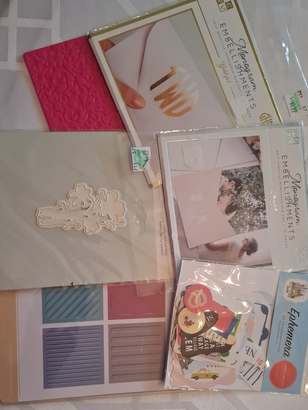 Misc. Bundle: NYC Ephemera from Carta Bella, Gold And Silver Foil, Embossing